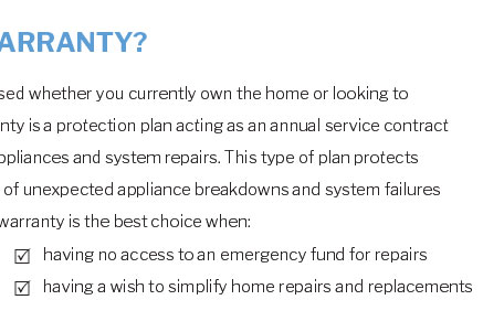 home warranty hot springs